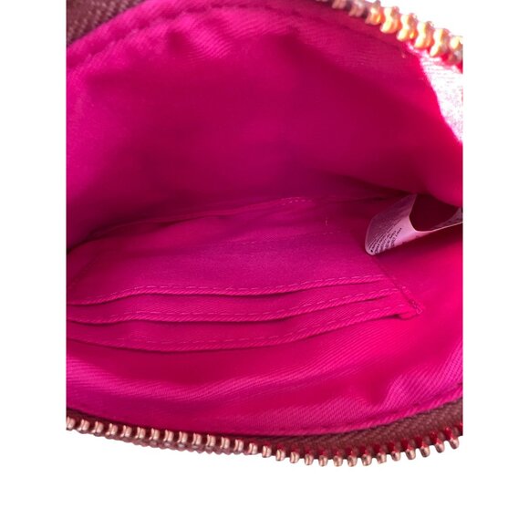 Old Navy Llama Corduroy Wristlet Dusty Rose Zip Closure Inside Slip Pockets NWOT - Picture 4 of 5